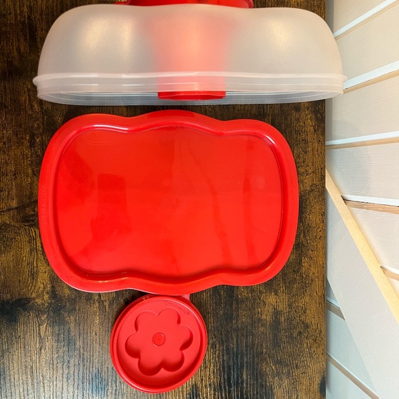 Vintage Tupperware Jello Mold Set Red - Picture 4 of 11